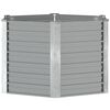 vidaXL Raised Bed Grey Galvanized Steel 50.8 x 50.8 x 30.3 in Durable