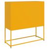 vidaXL Sideboard Mustard Yellow Cold-rolled Steel 39.4 in - 43.3 in