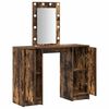 vidaXL Dressing Table Brown 40.16 x 12.99 x 53.15 in Engineered Wood