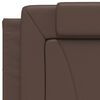 vidaXL Bed Frame "Viana" with LED without Mattress Brown 35.4"x74.8"