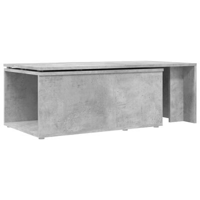 vidaXL Coffee Table Concrete Gray 59.1"x19.7"x13.8" Engineered Wood