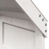 vidaXL Kid's Bed Roof White Solid pine wood 23.6 x 39.0 x 54.9 in