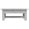 vidaXL Coffee Table Concrete grey Engineered wood Medium Coffee Table