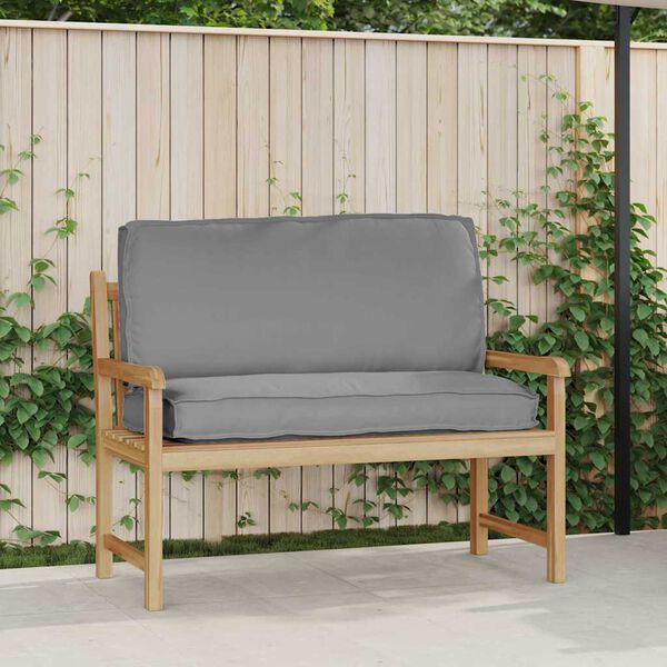 vidaXL Cushion Grey 47.24 x 19.69 x 4.72 in Oxford Fabric