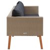 vidaXL Garden Sofa Beige
