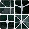 vidaXL Party Tent Green and White 400 x 400 x 266 cm