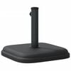 vidaXL Umbrella Base Black Plastic and concrete base, iron tube