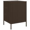 vidaXL Garden Storage Cabinet Brown PE rattan, Powder-coated steel