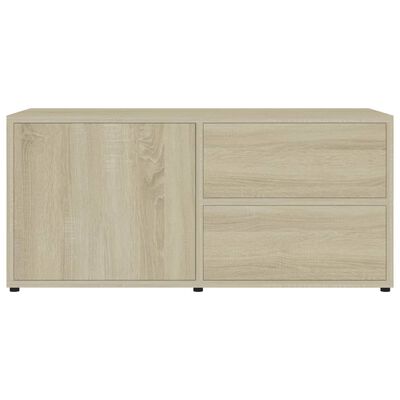 vidaXL TV Stand Sonoma Oak 31.5"x13.4"x14.2" Engineered Wood