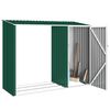 vidaXL Garden Shed Green Galvanized Steel Large Garden Shed