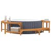 vidaXL Hot Tub Surround Brown &Oslash;108.27 x 21.85 in Solid Acacia Wood