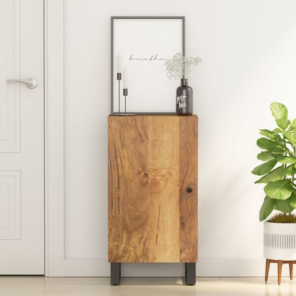 vidaXL Sideboard Honey brown and black Solid mango wood, iron Compact