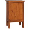 vidaXL Bedside Cabinet Natural Teak Solid teak wood Compact