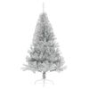 vidaXL Christmas Tree Silver PET, steel Medium Durable