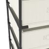 vidaXL Storage Rack Cream Steel, Fabric (100% Polyester) Lightweight