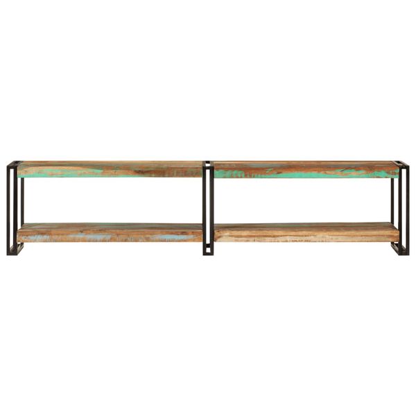 vidaXL TV Cabinet Multicolor Solid reclaimed wood, metal Large