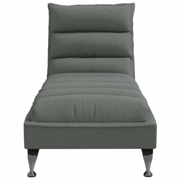 vidaXL Chaise Lounge Dark Grey