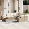 vidaXL Garden Sofa Set Beige