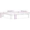 vidaXL Garden Raised Bed Grey Solid fir wood, Non-woven fabric
