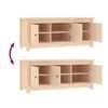 vidaXL Shoe Cabinet Natural Wood Solid pine wood