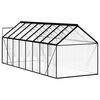 vidaXL Greenhouse Anthracite with clear panels Aluminum, Polycarbonate