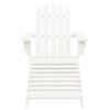vidaXL Garden Chair White Solid fir wood Large Detachable Garden Chair