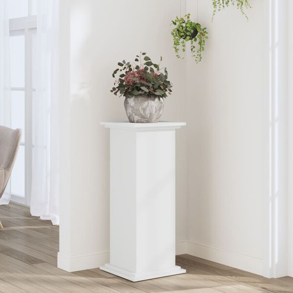 vidaXL Plant Stand White Engineered Wood Tall Stylish Design