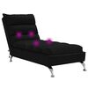 vidaXL Massage Chaise Lounge Black