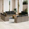 vidaXL Garden Sofa Set Gray