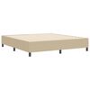 vidaXL Platform Bed Frame Grey Green 70.87 x 78.74 in Fabric