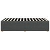 vidaXL Bed Frame Dark gray 100% polyester, plywood, engineered wood