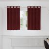 vidaXL Curtains with Curtains 2 pcs Wine red 55.12 x 55.12 in Velvet