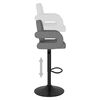 vidaXL Bar Stool Set of 2 Light grey