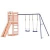 vidaXL Outdoor Playset Blue, Natural Wood