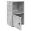 vidaXL Bookcase Concrete Grey Engineered Wood Small Bookcase