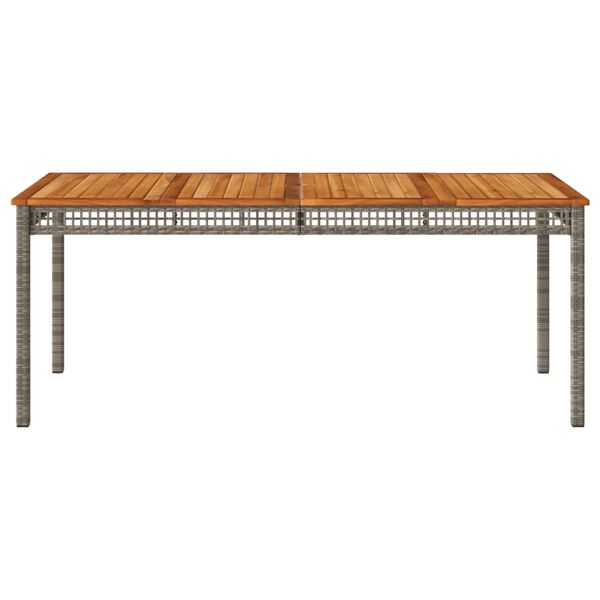 vidaXL Garden Table Grey and Brown