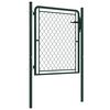 vidaXL Garden Gate Steel 39.4x29.5" Green