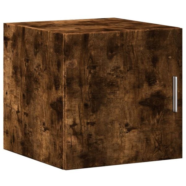 vidaXL Wall Cabinet Smoked Oak Engineered Wood Medium Wall Cabinet