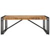 vidaXL Coffee Table Natural Wood and Black