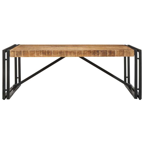 vidaXL Coffee Table Natural Wood and Black
