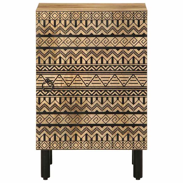 vidaXL Bathroom Cabinet Black Solid mango wood Compact Bathroom Cabinet