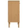 vidaXL Bedside Cabinet Brown Solid Pine Wood Medium Bedside Cabinet