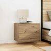 vidaXL Bedside Cabinet 2 pcs Artisan Oak 19.69 x 15.35 x 16.14 in