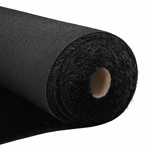 vidaXL Artificial Grass Black 590.55 x 39.37 x 1.18 in Polypropylene