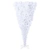 vidaXL Christmas Tree White PVC, steel 70.9 in tall, White