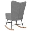 vidaXL Rocking Chair Light grey