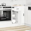 vidaXL Kitchen Base Cabinet White Engineered wood 11.8 x 18.1 x 32.1 in