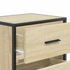 vidaXL Wall-mounted Bedside Cabinet Sonoma oak Engineered wood Medium