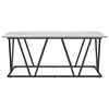 vidaXL Coffee Table Grey 39.37 x 19.69 x 15.75 in