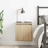 vidaXL Wall-mounted Bedside Cabinet Sonoma oak Engineered wood Medium